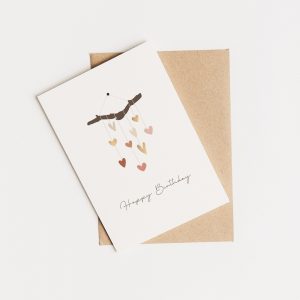 Geburtstagskarte Happy Birthday | Minimalistisch
