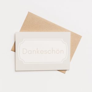 Dankeskarte I Dankeschön von Herzen