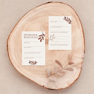 Gästebuchkarten I Hochzeit I Direkt ausdrucken I 2er Set I Wunschkarten