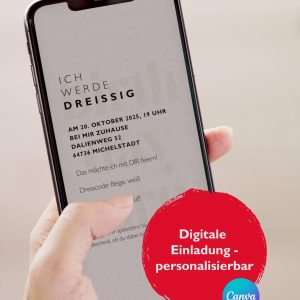 Digitale Geburtstagseinladung I Personalisierbar