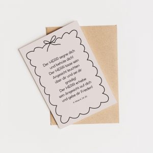 Segenskarte „Der HERR segne dich“ | Christliche Karte mit Bibelvers | Ermutigung, Trost, Segen | religiöse Postkarte, christliches Geschenk